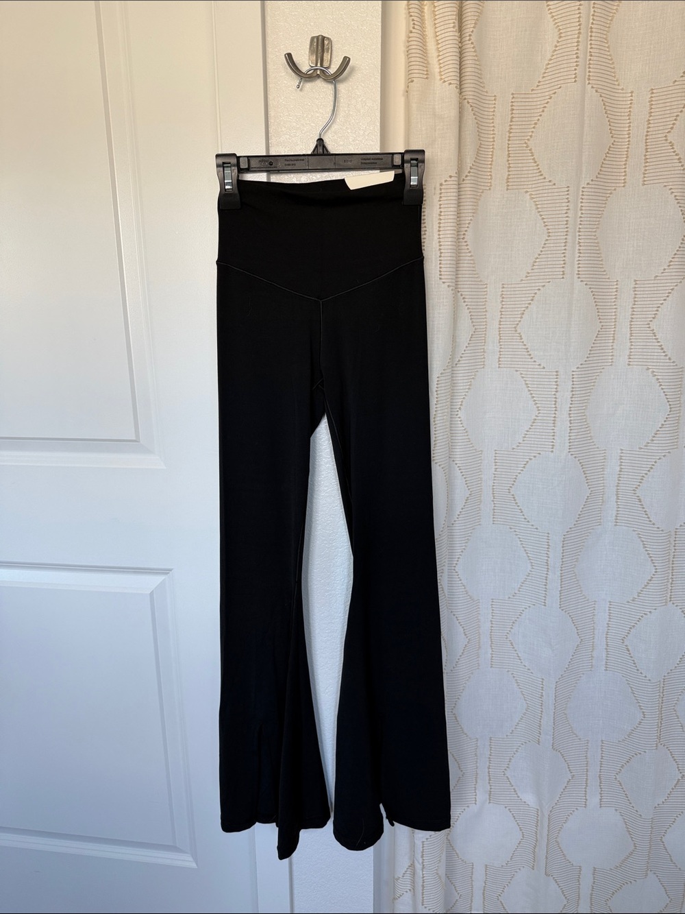 Black High-Waist Flared Bootcut Yoga Pants